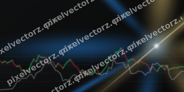 Leuchtender Neon Diagramm Hintergrund in Blau und Bernstein