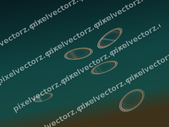 Abstract glass arc in dark teal and orange