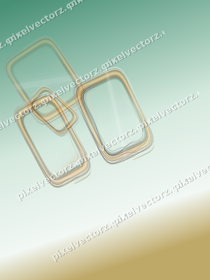 Abstract glass arc in pale pink and pale amber