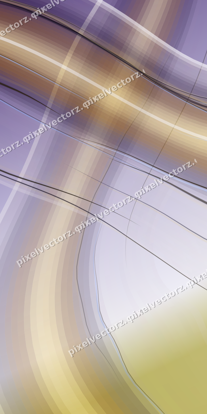 Abstract glass arc in amber and purple