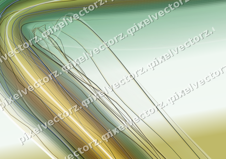 Abstract glass arc in dark green and amber