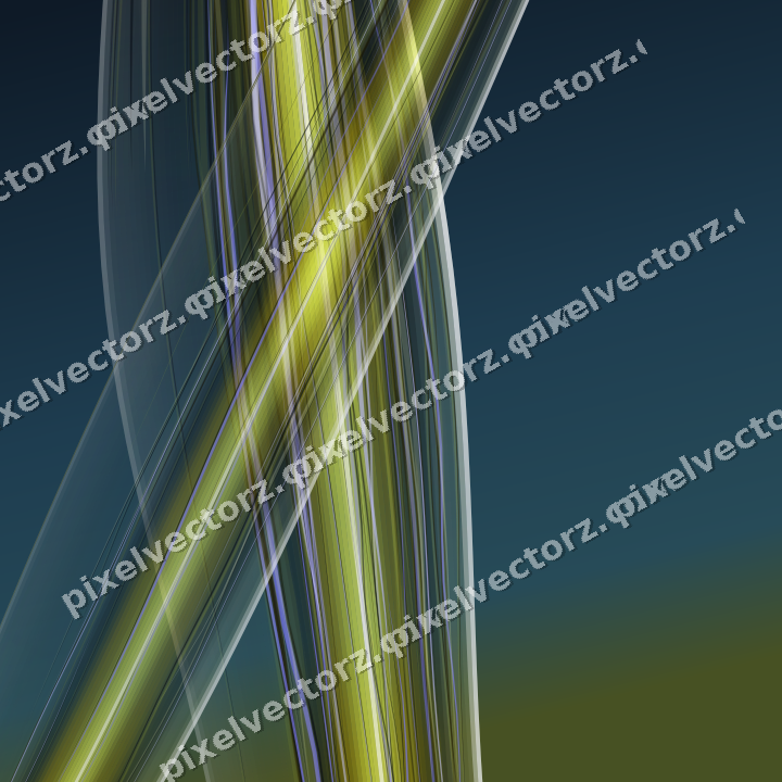 Abstract glass arc in yellow and grey