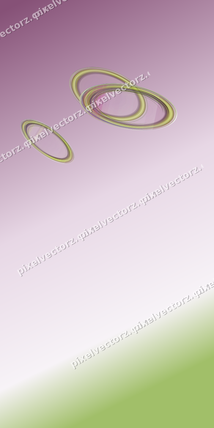 Abstract glass arc in dark magenta and lime