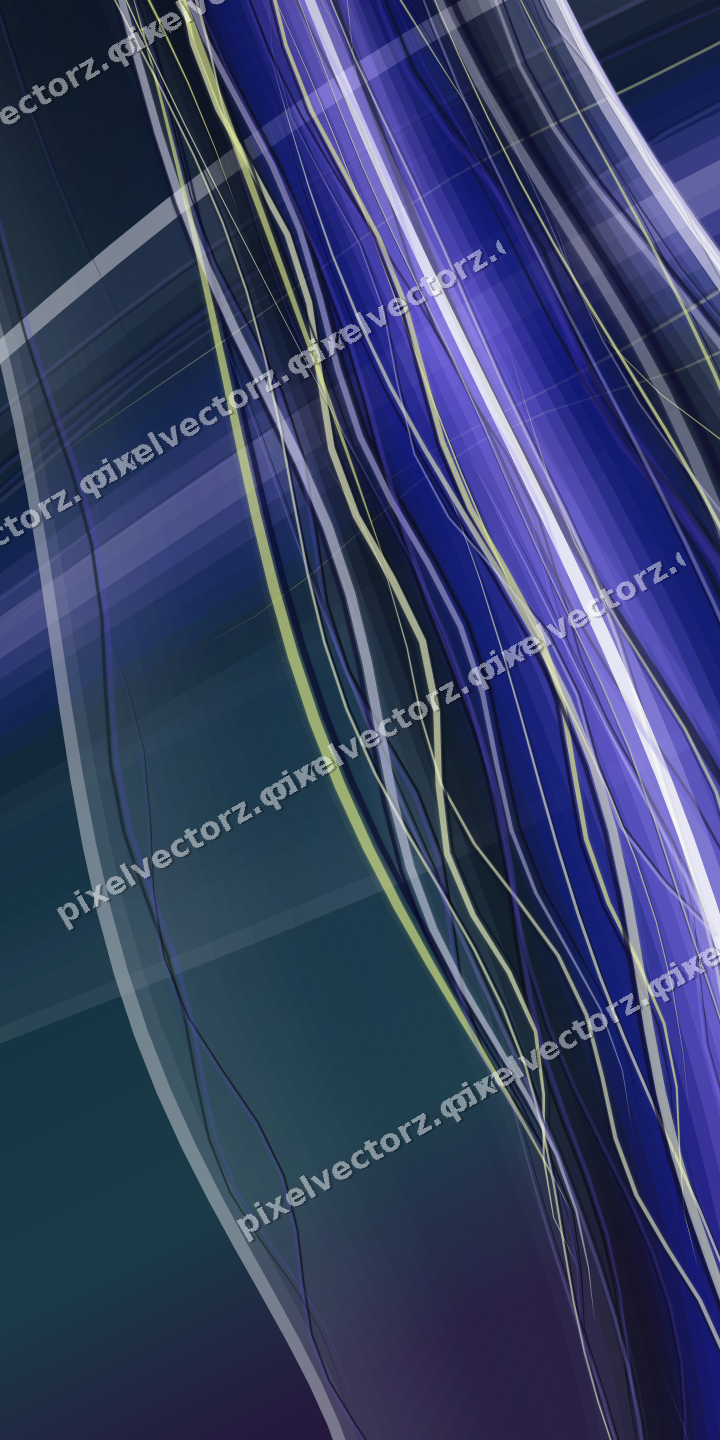 Abstract glass arc in blue and cyan