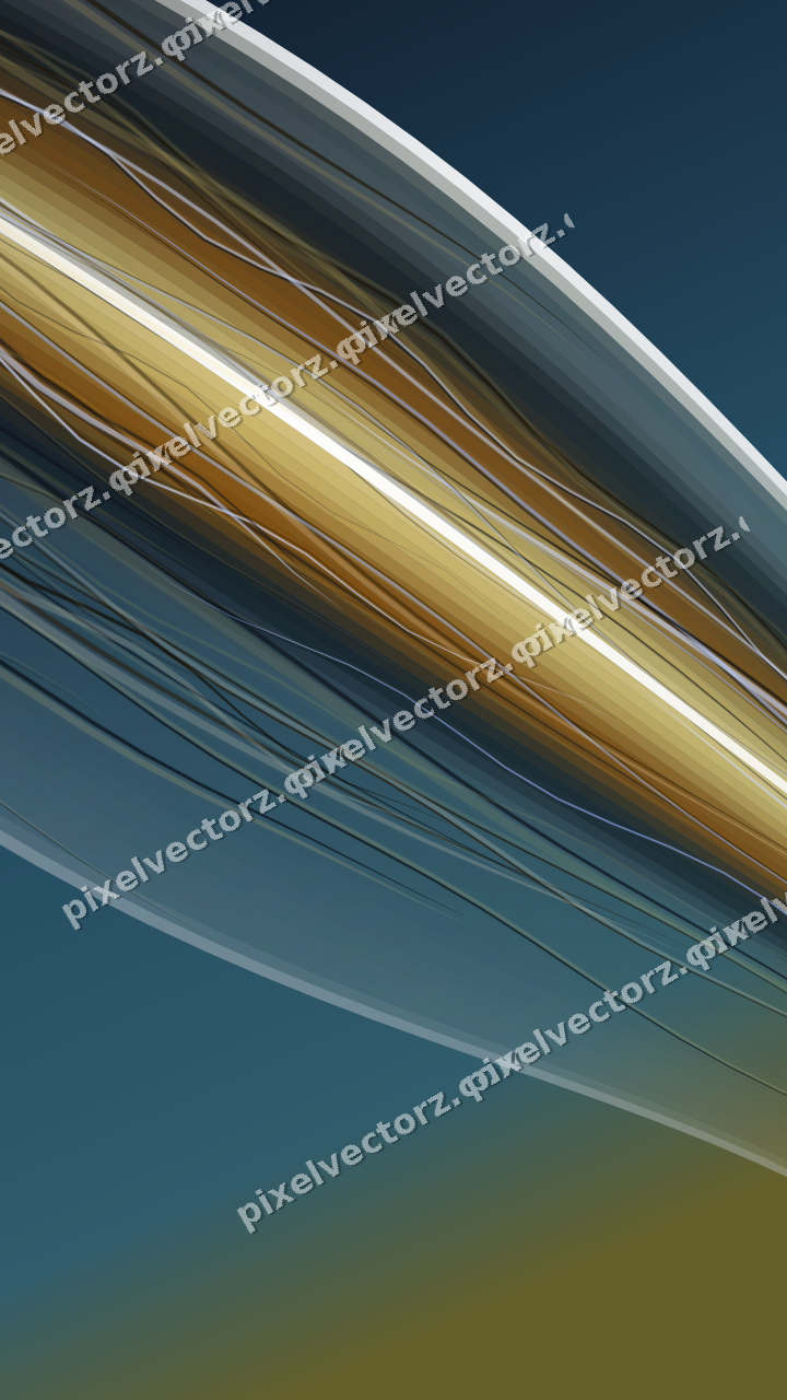 Abstract glass arc in amber and grey