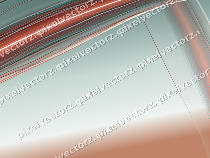 Abstract glass arc in red and orange