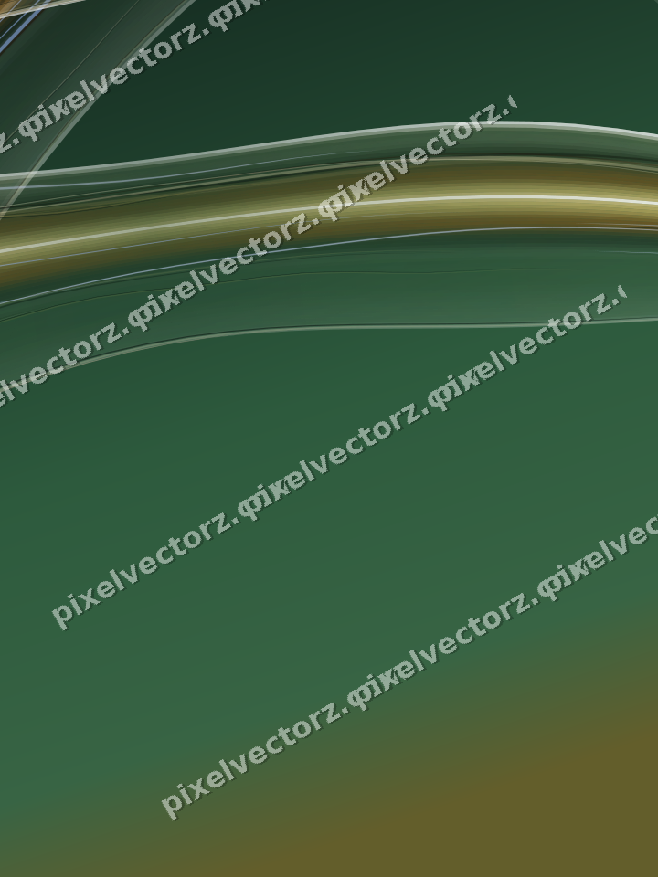 Abstract glass arc in amber and dark green