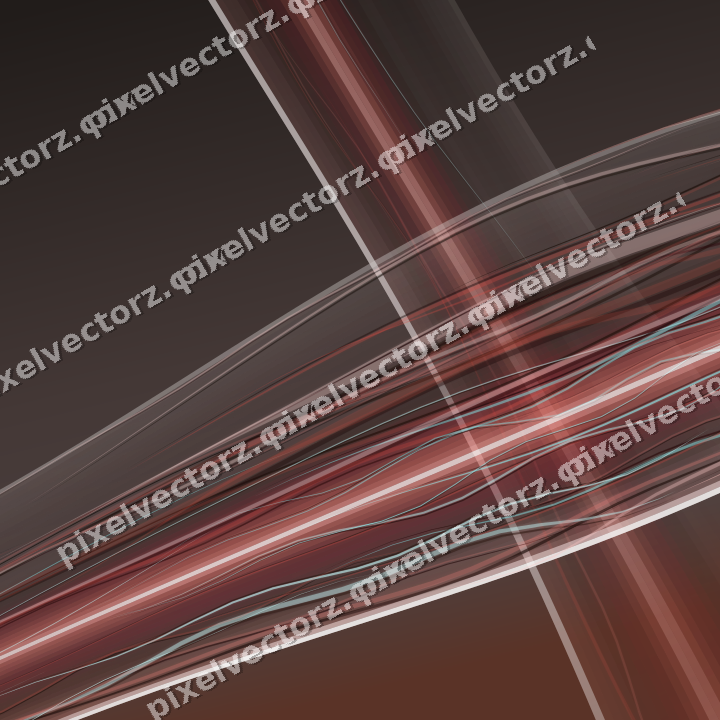 Abstract glass arc in red and pale amber