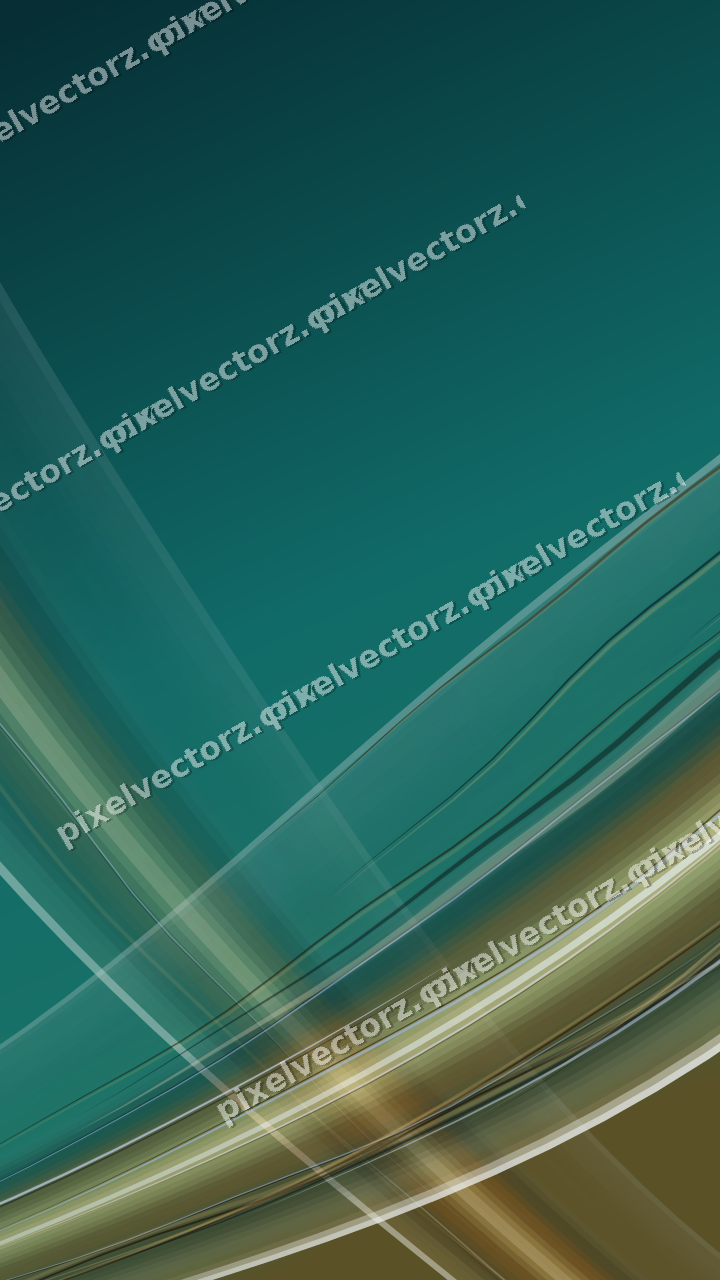 Abstract glass arc in amber and dark teal