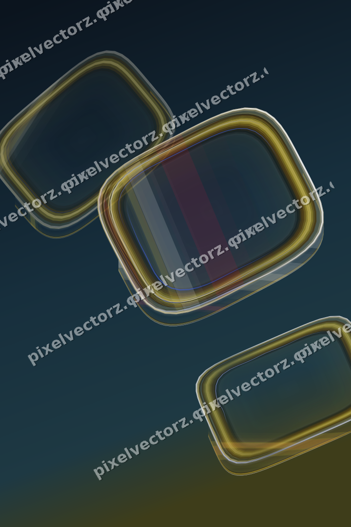 Abstract glass arc in dark pink and red