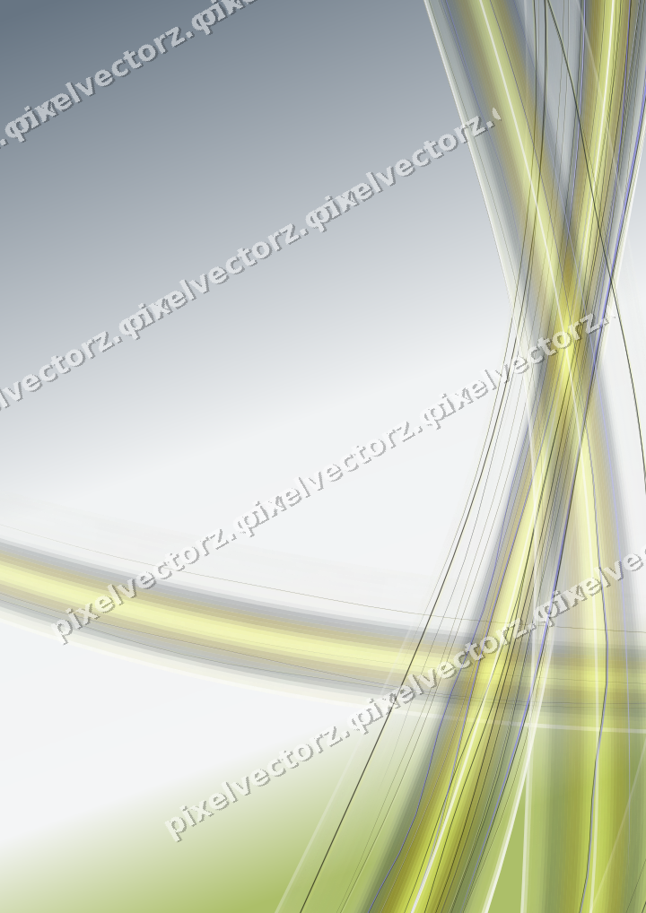 Abstract glass arc in yellow and grey