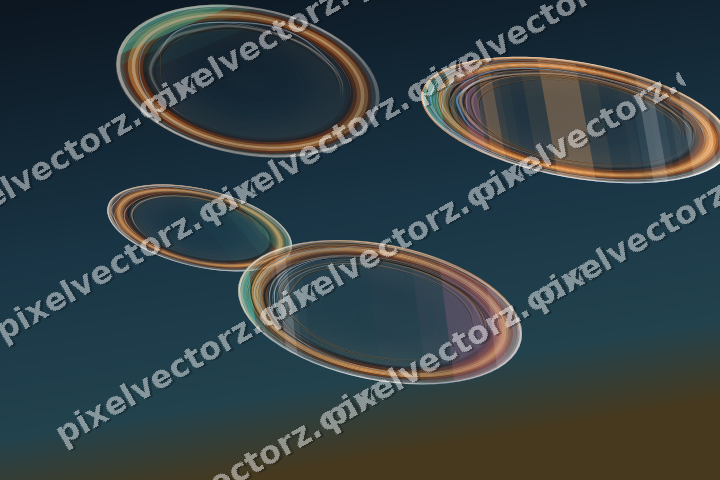 Abstract glass arc in pink and orange