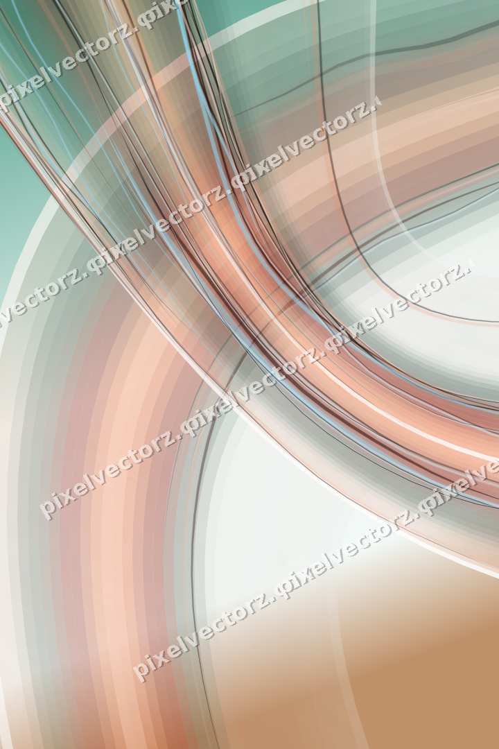 Abstract glass arc in dark green and orange