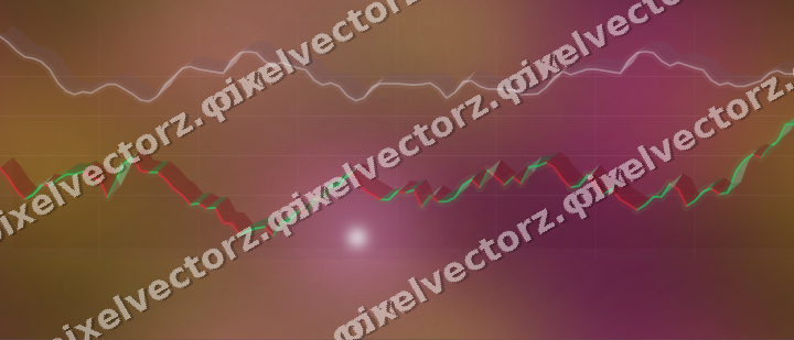 Nahtloser Neon Diagramm Hintergrund in Magenta und Bernstein