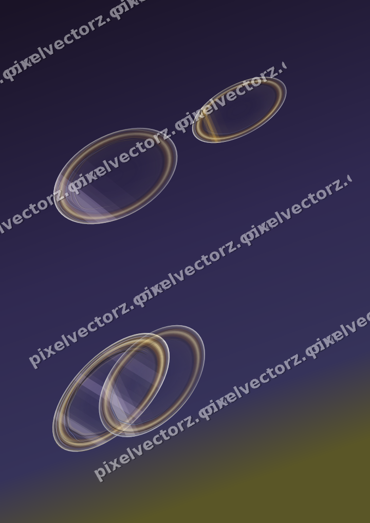 Abstract glass arc in amber and purple