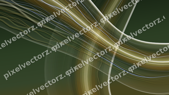 Abstract glass arc in lime and yellow