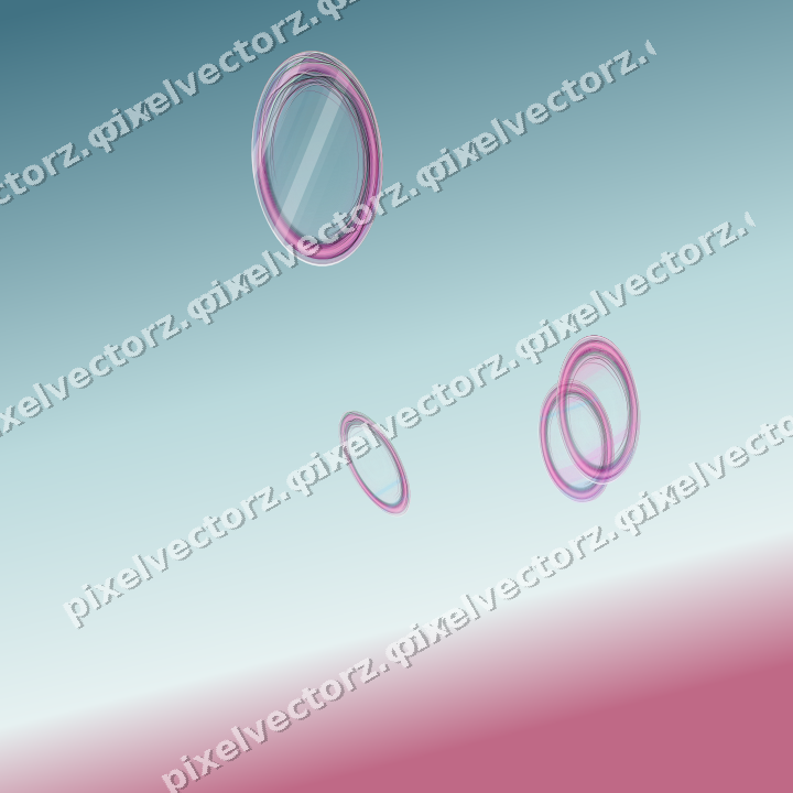 Abstract glass arc in magenta and purple