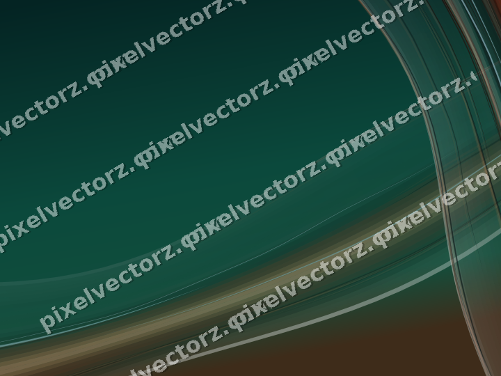 Abstract glass arc in orange and teal