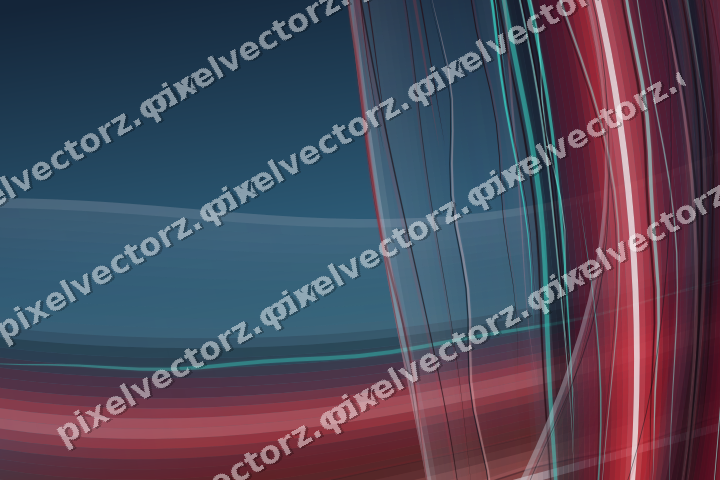 Abstract glass arc in red and pale lime