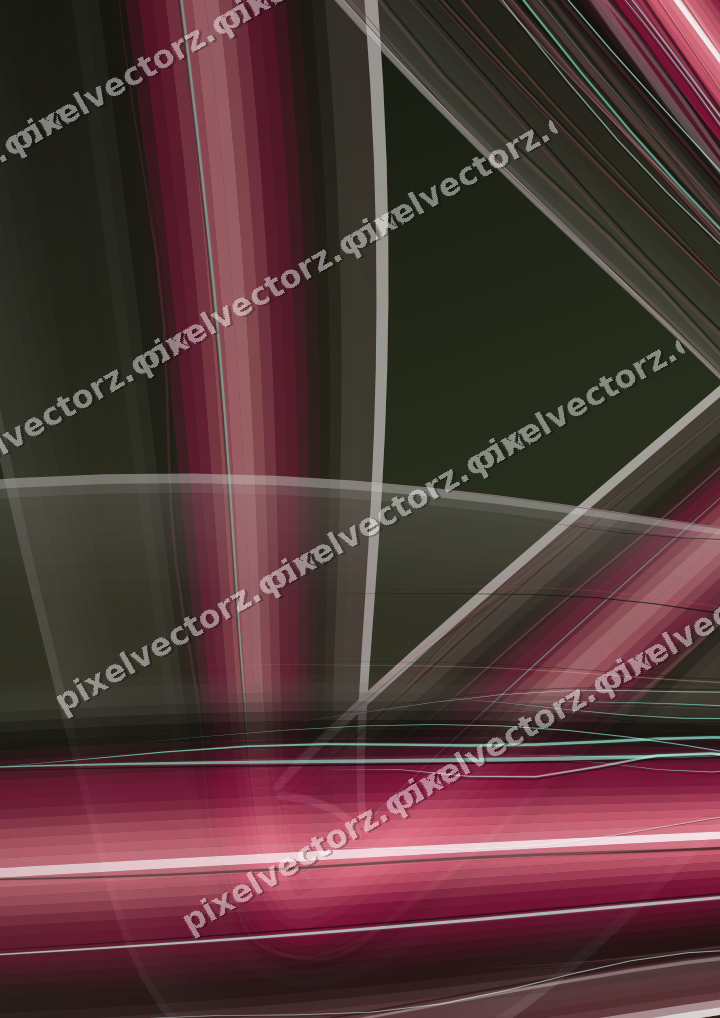 Abstract glass arc in pink and dark lime