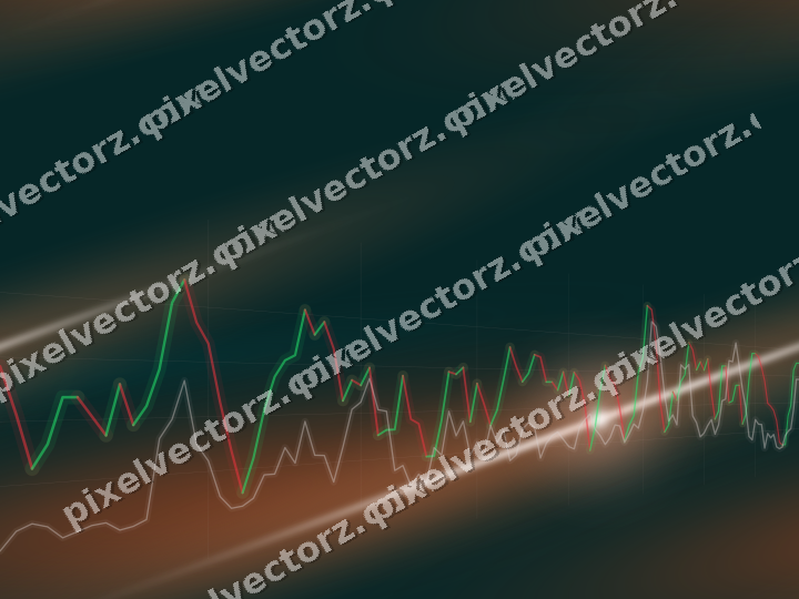 Nahtloser Neon Diagramm Hintergrund in Orange und Petrol