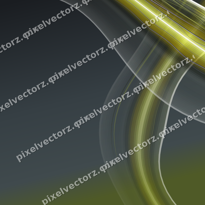 Abstract glass arc in yellow and grey