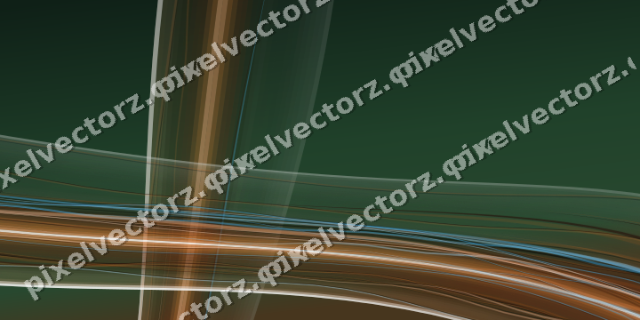 Abstract glass arc in dark green and orange