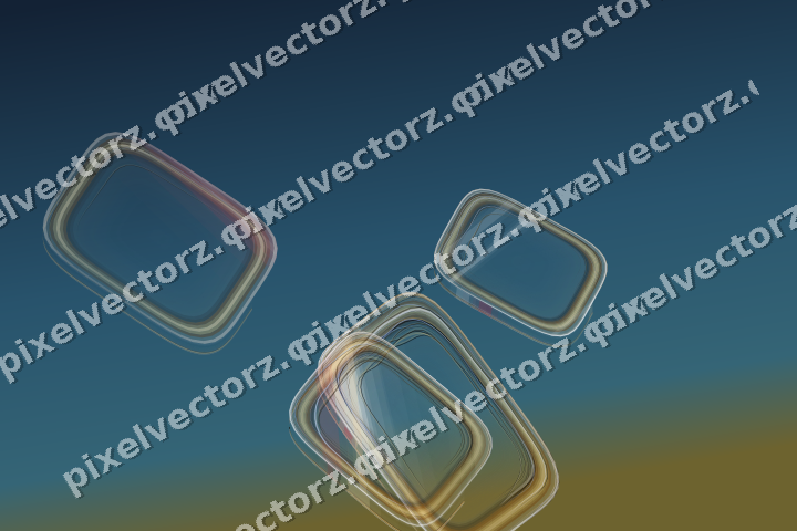 Abstract glass arc in dark pink and red