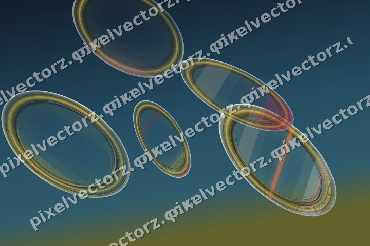 Abstract glass arc in dark pink and red