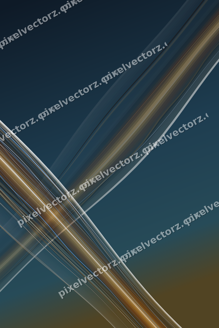 Abstract glass arc in red and orange