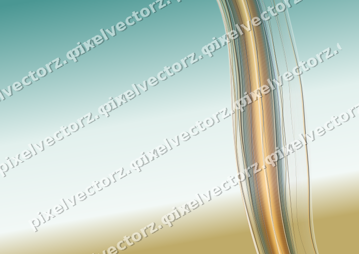 Abstract glass arc in pink and amber