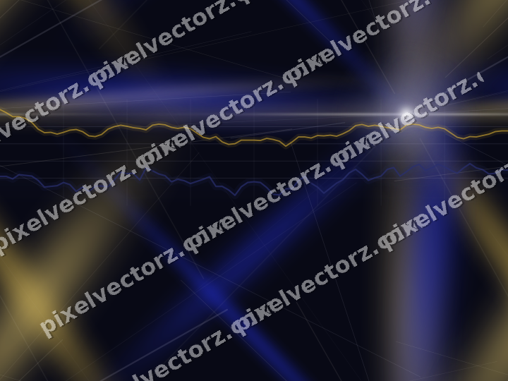 Nahtloser Neon Diagramm Hintergrund in Blau und Bernstein