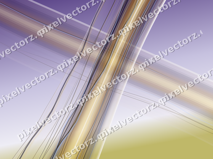 Abstract glass arc in amber and purple