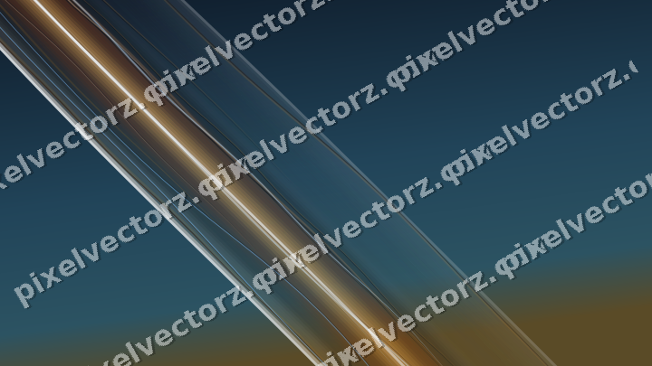 Abstract glass arc in orange and amber