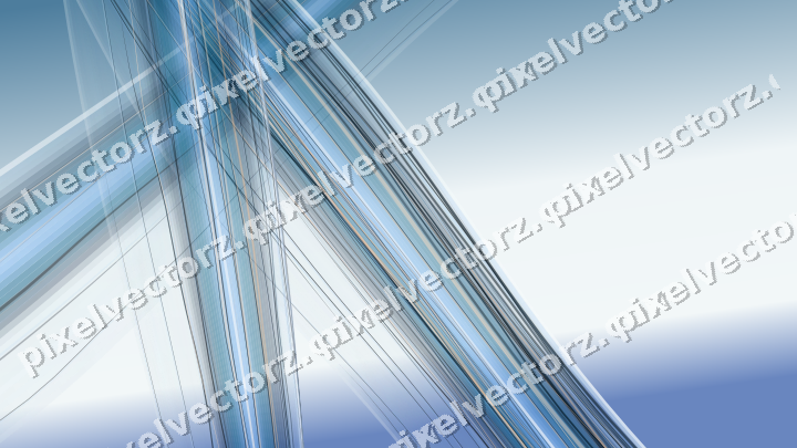 Abstract glass arc in cyan and blue