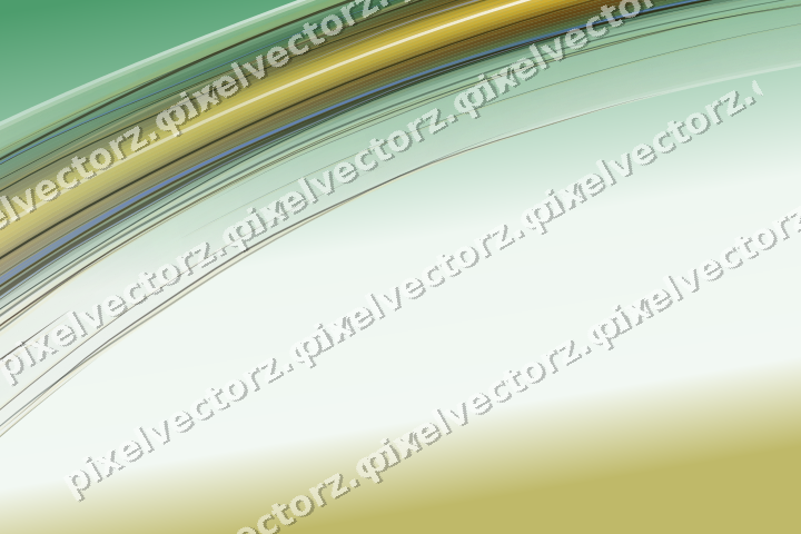 Abstract glass arc in dark green and amber