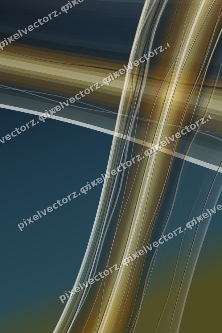Abstract glass arc in amber and pale orange