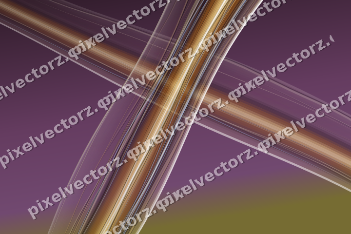 Abstract glass arc in dark magenta and amber