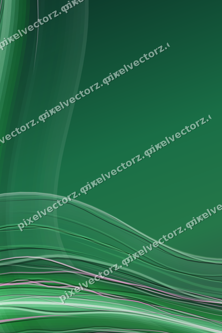 Abstract glass arc in green and teal