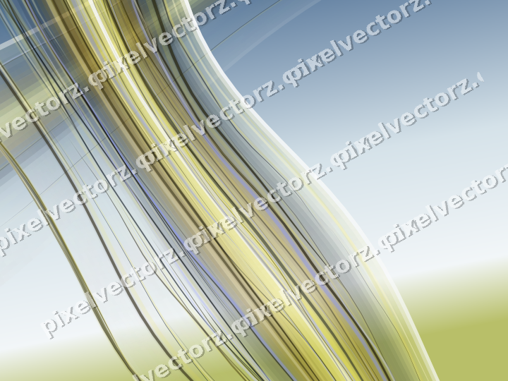 Abstract glass arc in dark amber and yellow