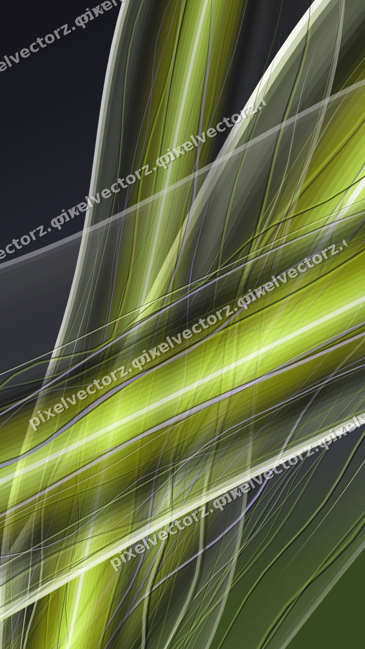 Abstract glass arc in purple and lime