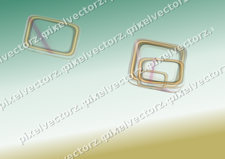 Abstract glass arc in dark magenta and pink