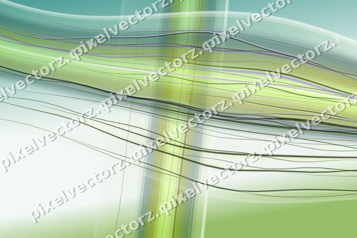 Abstract glass arc in green and lime