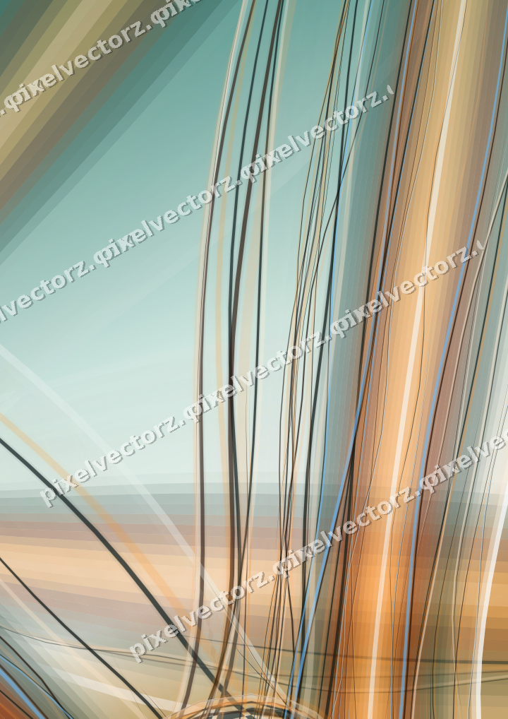 Abstract glass arc in pink and orange