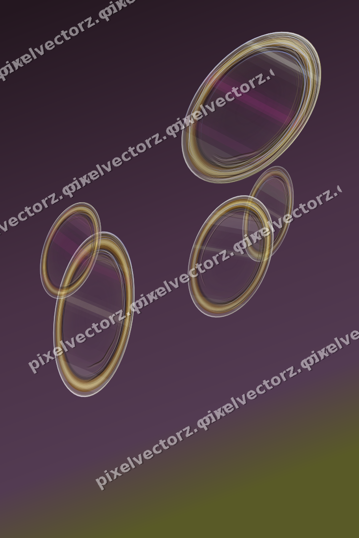 Abstract glass arc in dark magenta and lime