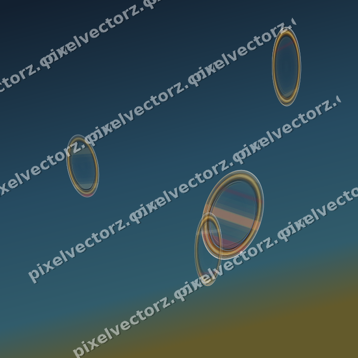 Abstract glass arc in dark pink and amber