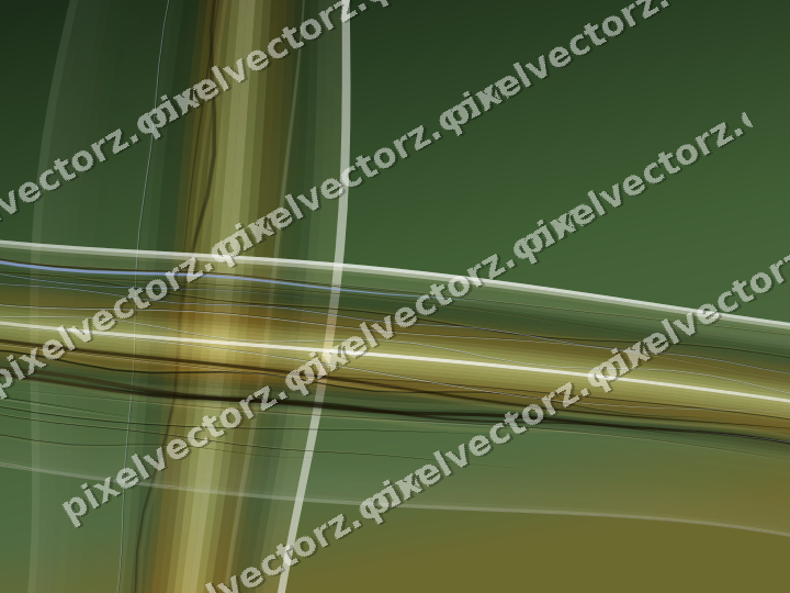 Abstract glass arc in lime and yellow