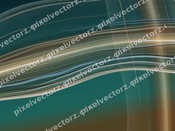 Abstract glass arc in dark teal and orange