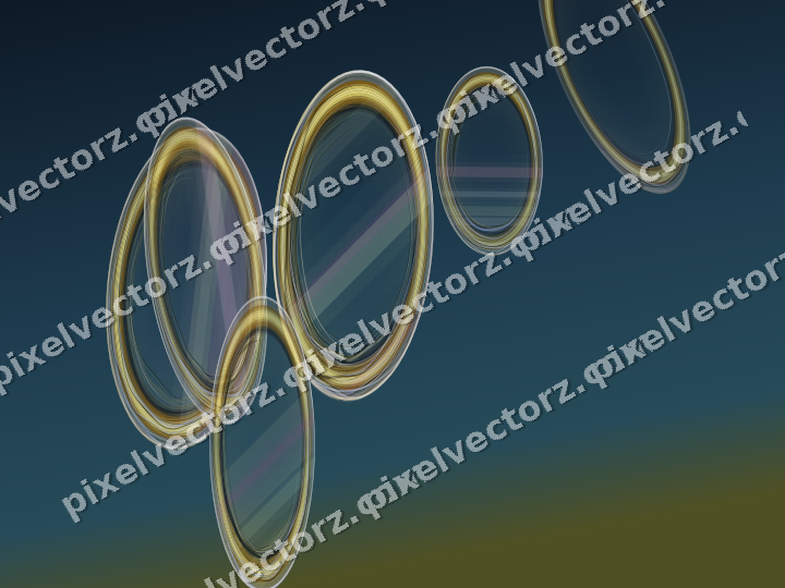 Abstract glass arc in dark magenta and lime