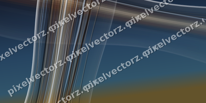 Abstract glass arc in dark blue and red